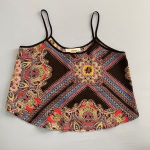 Colorful Printed Crop Top